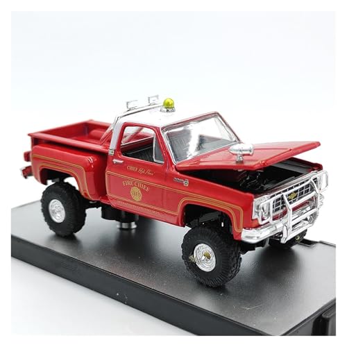 YLQERZ Modellauto Im Maßstab 1/64 Für Chevrolet Scottsdale 4X4 1976 Legierungsautomodell Zu Öffnendes Spielzeug (rot) Für Die Sammlung von YLQERZ