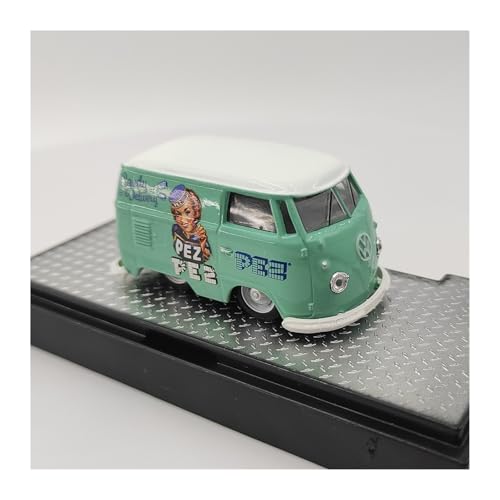 YLQERZ Modellauto Im Maßstab 1/64 Für Volkswagen T1 Lieferwagen 1960 Legierung Sammler Blau Auto Modell Für Erwachsene Für Die Sammlung von YLQERZ