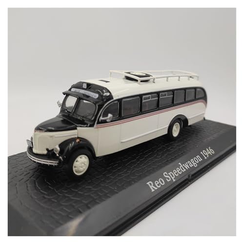YLQERZ Modellauto Im Maßstab 1/72 Für REO Speedwagon 1946 Weiß Bus Coach Diecast Spielzimmer Dekoration Auto Modell Für Die Sammlung von YLQERZ