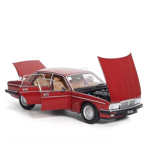 YLQERZ Modellauto Im Maßstab 1 18 Für Jaguar Daimler XJ6 (XJ40) Legierung Vollauto Druckguss Metallornamente (rot) Für Die Sammlung von YLQERZ