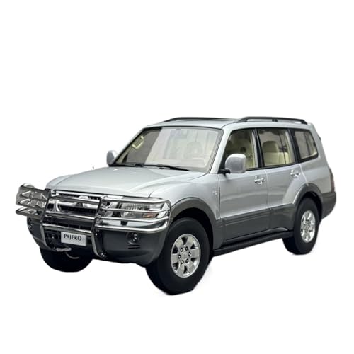 YLQERZ Modellauto Im Maßstab 1 18 Für Mitsubishi Pajero V73 Pajero Legierung Volle Offene Auto Modell Weiß Statische Casting Fahrzeug Sammler Für Die Sammlung(Silver) von YLQERZ