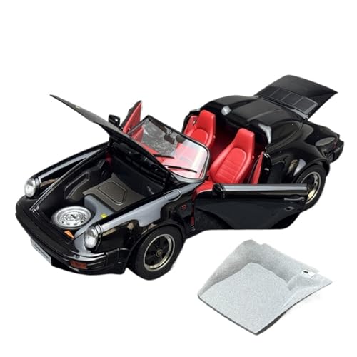 YLQERZ Modellauto Im Maßstab 1:12 Für 911 3.2 Cabriolet Hardtop Legierung Auto Modell Sammler Vitrine Souvenir Für Die Sammlung(Black 1) von YLQERZ