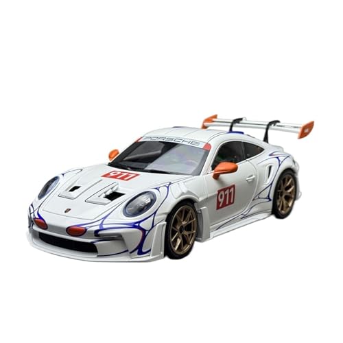 YLQERZ Modellauto Im Maßstab 1:18 Für 911 (992) GT3 RS 2023 Weiß Komplett Geöffnet Automodell Sammlervitrine Für Die Sammlung(White 1) von YLQERZ