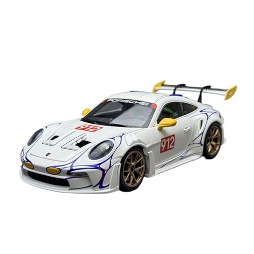 YLQERZ Modellauto Im Maßstab 1:18 Für 911 (992) GT3 RS 2023 Weiß Komplett Geöffnet Automodell Sammlervitrine Für Die Sammlung(White 2) von YLQERZ