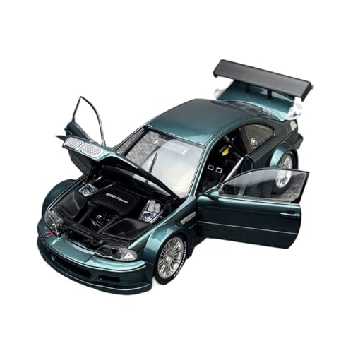 YLQERZ Modellauto Im Maßstab 1:18 Für BMW GTR M3 E46 Legierung Volle Offene Auto Modell Sammlung Dekoration Ornamente Spielzeug Für Die Sammlung(Green) von YLQERZ