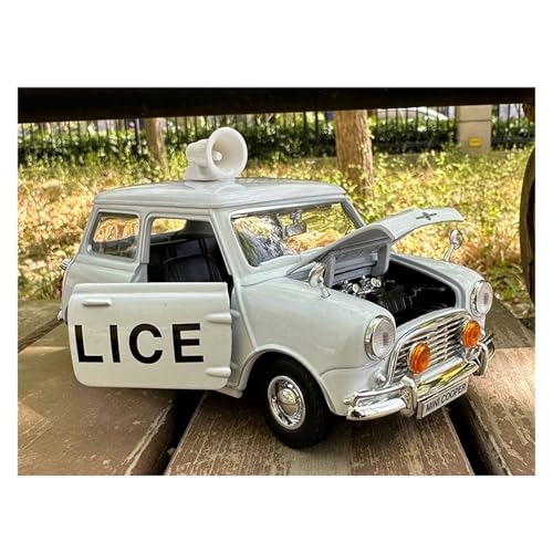 YLQERZ Modellauto Im Maßstab 1:18 Für Cooper Morris 1300 Weiß Legierung Modell Polizei Auto Dekoration Sammlung Hobby Für Die Sammlung YLQERZ Modellauto Im Maßstab 1:18 Für Cooper Morris 1300 Weiß Legierung Modell Polizei Auto Dekoration Sammlung Hobby Für Die Sammlung von YLQERZ