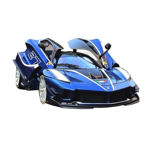 YLQERZ Modellauto Im Maßstab 1:18 Für Ferrari FXXK EVO Rafa Sport Auto Ornament Legierung Erwachsene Sammlung Display Hobby Spielzeug Für Die Sammlung(Blue) von YLQERZ