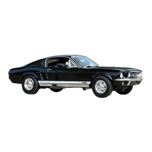 YLQERZ Modellauto Im Maßstab 1:18 Für Ford 1968 Mustang GT Klassische Auto Legierung Auto Modell Spielzeug Szene Ornament Für Die Sammlung(Black) von YLQERZ