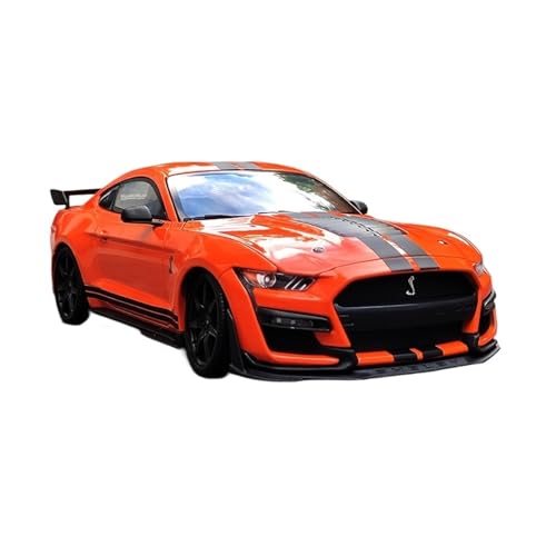 YLQERZ Modellauto Im Maßstab 1:18 Für Ford Mustang Shelby GT500 Cobra Legierung Auto Modell Erwachsene Sammeln Hobby Spielzeug Für Die Sammlung(Orange) von YLQERZ