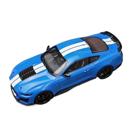 YLQERZ Modellauto Im Maßstab 1:18 Für Ford Shelby GT500 Mustang Blau Legierung Druckguss Auto Modell Sammlung Ornamente Für Die Sammlung(Blue) von YLQERZ