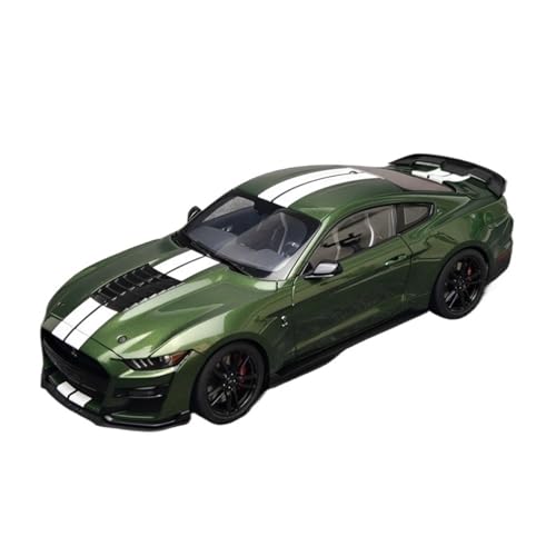 YLQERZ Modellauto Im Maßstab 1:18 Für Ford Shelby GT500 Mustang Blau Legierung Druckguss Auto Modell Sammlung Ornamente Für Die Sammlung(Green) von YLQERZ