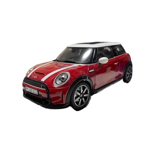 YLQERZ Modellauto Im Maßstab 1:18 Für MINI Cooper S F56 Legierungsautomodell Display Fahrzeugsammlung Dekoration (rot) Für Die Sammlung von YLQERZ