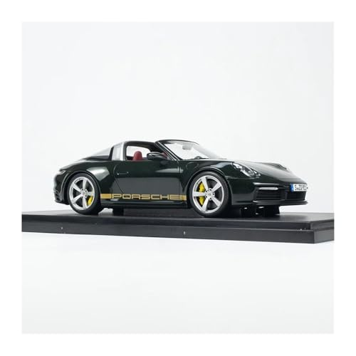 YLQERZ Modellauto Im Maßstab 1:18 Für Porsche 911 992 Targa 4 Metallic-Lack Türkis Harz Auto Modell Spielzeug Statische Display Roadster Für Die Sammlung von YLQERZ