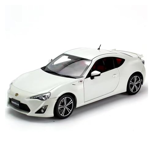 YLQERZ Modellauto Im Maßstab 1:18 Für Toyota 86GT Weiß Legierung Auto Modell Metall Sammlung Ornamente Display Hobby Orange Für Die Sammlung(White) von YLQERZ