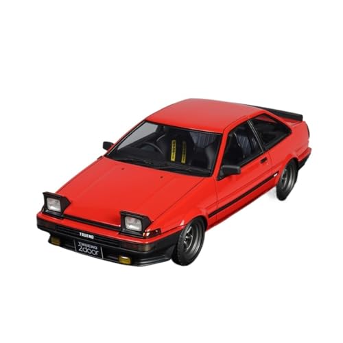 YLQERZ Modellauto Im Maßstab 1:18 Für Toyota AE86 Apex Zweitürige Rote Klappscheinwerferversion Harzautomodell Für Die Sammlung von YLQERZ