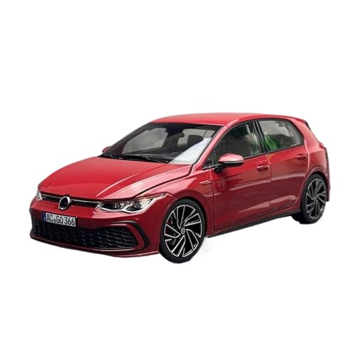 YLQERZ Modellauto Im Maßstab 1:18 Für Volkswagen Golf 8. Generation 2020 1. Generation Legierung Automodell Rot Vollständig Offenes Fahrzeug Für Die Sammlung(Red) von YLQERZ