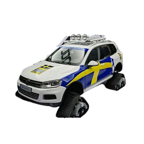 YLQERZ Modellauto Im Maßstab 1:18 Für Volkswagen Touareg Snow Edition Vollständig Offenes Legierungsautomodell Weiß Für Szenendekoration Für Die Sammlung(White2) von YLQERZ