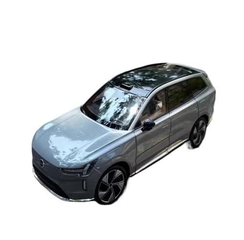 YLQERZ Modellauto Im Maßstab 1:18 Für Volvo EX90 Legierung Auto Modell Fahrzeug Spielzeug Display Dekoration Sammlung (Grau) Für Die Sammlung von YLQERZ