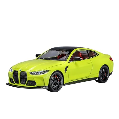YLQERZ Modellauto Im Maßstab 1:24 Für BMW M4 Legierung Modell Pull Back Sound Und Licht Auto Spielzeug Ornamente Sammlung Für Die Sammlung(Yellow) von YLQERZ