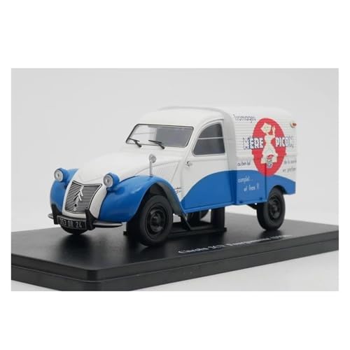 YLQERZ Modellauto Im Maßstab 1:24 Für Citroen 2CV Fourgonnette 1958 Druckguss-Automodell Metallspielzeug Sammlerstücke (weiß) Für Die Sammlung von YLQERZ