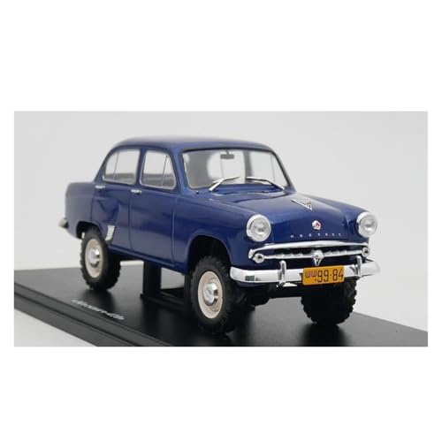 YLQERZ Modellauto Im Maßstab 1:24 Für Moskwitsch 410 Druckguss-Automodell Metallspielzeug Fahrzeugornamente Hobby-Souvenirs (blau) Für Die Sammlung von YLQERZ