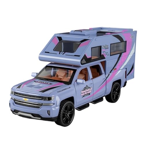 YLQERZ Modellauto Im Maßstab 1:32 Für Pickup Camper RV Mit Sound Und Licht Pull Back Spielzeug Auto Sammlung Modell Ornamente Für Die Sammlung(Purple) von YLQERZ