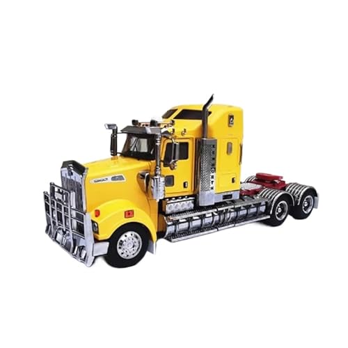 YLQERZ Modellauto Im Maßstab 1:32 Für T909-Legierung Mit Schleppkopf-LKW-Modell Spielzeugsammlung Für Erwachsene Statische Ornamente Für Die Sammlung(Yellow) von YLQERZ