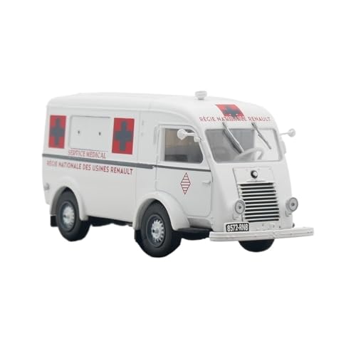 YLQERZ Modellauto Im Maßstab 1:43 Für 206 E1 Krankenwagen Krankenwagen Legierung Automodell Spielzeug Thema Szene Ornamente (weiß) Für Die Sammlung von YLQERZ