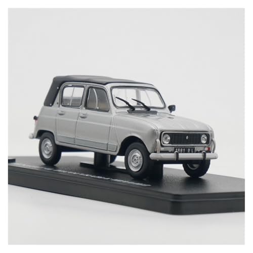 YLQERZ Modellauto Im Maßstab 1:43 Für 4L Softtop Cabrio Automodell Sammlung Maßstab Legierung Guss Dekoration Spielzeug (Silber) Für Die Sammlung von YLQERZ