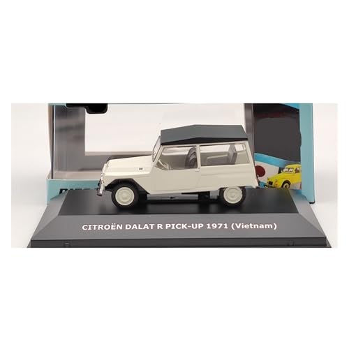 YLQERZ Modellauto Im Maßstab 1:43 Für Citroën 2CV Legierung Spielzeug Modell Auto Klassische Auto Sammlung Ornamente Orange Für Die Sammlung(White) von YLQERZ