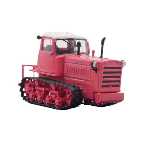 YLQERZ Modellauto Im Maßstab 1:43 Für DT-75 Raupentraktor Metalldruckguss-Ornamente Maßstabsgetreues Modellauto Geeignet Für Erwachsene Sammler (rot) Für Die Sammlung von YLQERZ