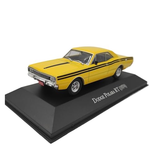 YLQERZ Modellauto Im Maßstab 1:43 Für Dodge Polara RT (1974) Muscle Car Legierung Automodell Gelb Home Dekoration Für Die Sammlung von YLQERZ