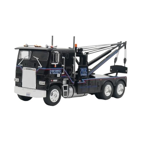 YLQERZ Modellauto Im Maßstab 1:43 Für Freightliner FLA Heavy Truck Pannenhilfe Abschleppwagen Modell (Schwarz) Für Erwachsene Sammler Für Die Sammlung von YLQERZ