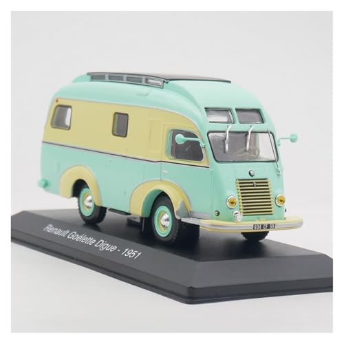 YLQERZ Modellauto Im Maßstab 1:43 Für Goelette Digue 1951 RV Camper Car Collection Für Modellliebhaber (grün) Für Die Sammlung von YLQERZ