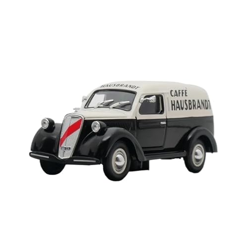 YLQERZ Modellauto Im Maßstab 1:43 Für Lancia Ardea 800 Furgoncino Hausbrandt 1946 Diecas Automodell Metallspielzeugfahrzeug (schwarz) Für Die Sammlung von YLQERZ