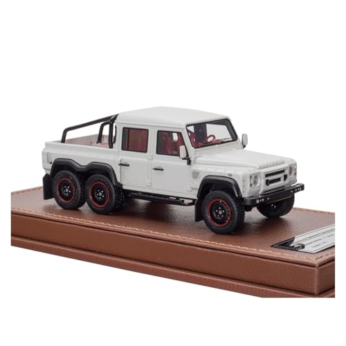 YLQERZ Modellauto Im Maßstab 1:43 Für Land Rover Defender 6 * 6 Pickup LKW Harz Modell Weiß Mit Display Stand Für Die Sammlung YLQERZ Modellauto Im Maßstab 1:43 Für Land Rover Defender 6 * 6 Pickup LKW Harz Modell Weiß Mit Display Stand Für Die Sammlung von YLQERZ