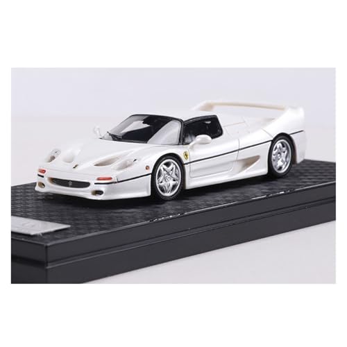 YLQERZ Modellauto Im Maßstab 1:64 Für F50 Sport Auto Harz Auto Modell Sammlung Display Kleine Maßstab Statische Ornamente Für Die Sammlung(White Silver Wheels) von YLQERZ