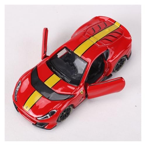 YLQERZ Modellauto Im Maßstab 1:64 Für Ferrari 812 Competizione Öffnende Tür Legierung Auto Modell Sammlung Rot Für Die Sammlung(Red) von YLQERZ
