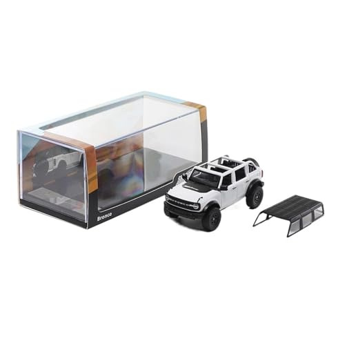 YLQERZ Modellauto Im Maßstab 1:64 Für Ford Mustang Cabrio Off-Road SUV Legierung Auto Modell Weiß Miniatur Landschaft Ornamente Für Die Sammlung(White 2) von YLQERZ