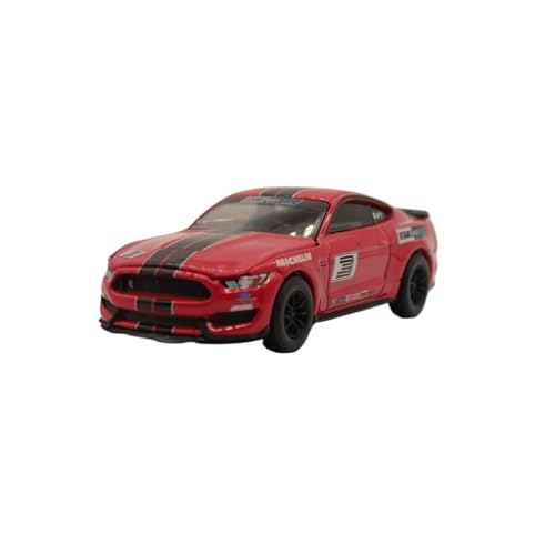 YLQERZ Modellauto Im Maßstab 1:64 Für Ford Shelby GT350 2016 Cobra Automodell Rote Metallornamente Für Die Sammlung von YLQERZ