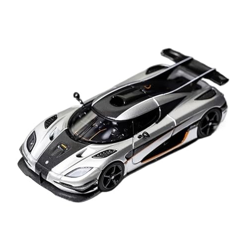 YLQERZ Modellauto Im Maßstab 1:64 Für Koenigsegg One 1 Harz Figur Modell Hobby Sammlung Display Souvenir Ornament Für Die Sammlung(Silver) von YLQERZ