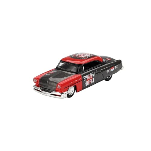 YLQERZ Modellauto Im Maßstab 1:64 Für Lincoln Capri Hot Rod 1954 874 Legierung Druckguss Auto Modell Display Hobby Sammlung Rot Für Die Sammlung von YLQERZ