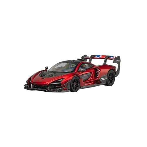 YLQERZ Modellauto Im Maßstab 1:64 Für McLaren Senna GTR Metallic Rot Legierung Auto Modell Kleine Skala Garage Szene Ornamente Für Die Sammlung von YLQERZ