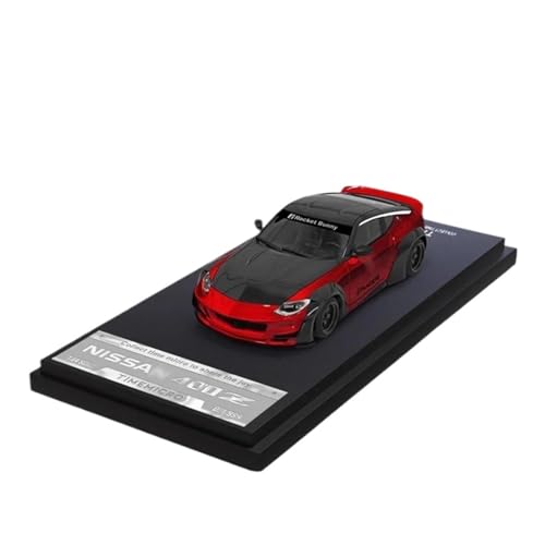 YLQERZ Modellauto Im Maßstab 1:64 Für Nissan 400Z Sport Auto Breite Körper Diecast Modell Auto Metall Chassis Acryl Display Sammlung Für Die Sammlung(Red 1) von YLQERZ
