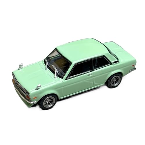 YLQERZ Modellauto Im Maßstab 1:64 Für Nissan Datsun510 Grün Kleine Skala Metall Casting Legierung Auto Modell Thema Szene Ornamente Für Die Sammlung von YLQERZ