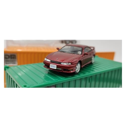 YLQERZ Modellauto Im Maßstab 1:64 Für Nissan Silvia S14 Auto Enthusiasten Sammlung Display Modell Grün Kleine Skala Für Die Sammlung(Red) von YLQERZ