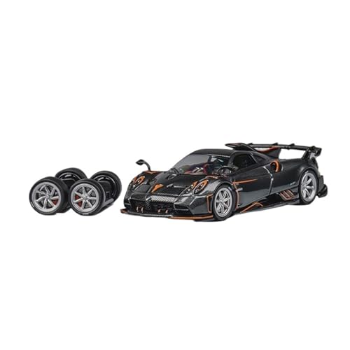 YLQERZ Modellauto Im Maßstab 1:64 Für Pagani Metall Gun Grau Carbon Textur Legierung Auto Modell Kleine Maßstab Sammler Fahrzeug Für Die Sammlung(Gray) von YLQERZ