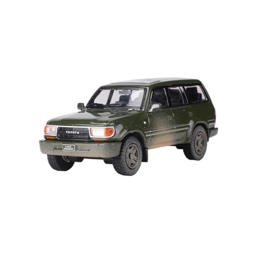 YLQERZ Modellauto Im Maßstab 1:64 Für Toyota Land Cruiser LC80 Legierung Auto Modell Sammlung Hobby Display Grün Für Die Sammlung von YLQERZ