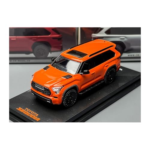 YLQERZ Modellauto Im Maßstab 1:64 Für Toyota Sequoia Redwood Legierung Auto Modell Statische Sammlung Ornamente Orange Für Die Sammlung(Orange) von YLQERZ