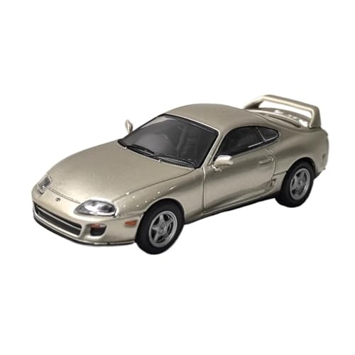 YLQERZ Modellauto Im Maßstab 1:64 Für Toyota Supra Gold Statische Auto Modell Kleine Maßstab Legierung Spielzeug Display Stand Fahrzeug Für Die Sammlung von YLQERZ